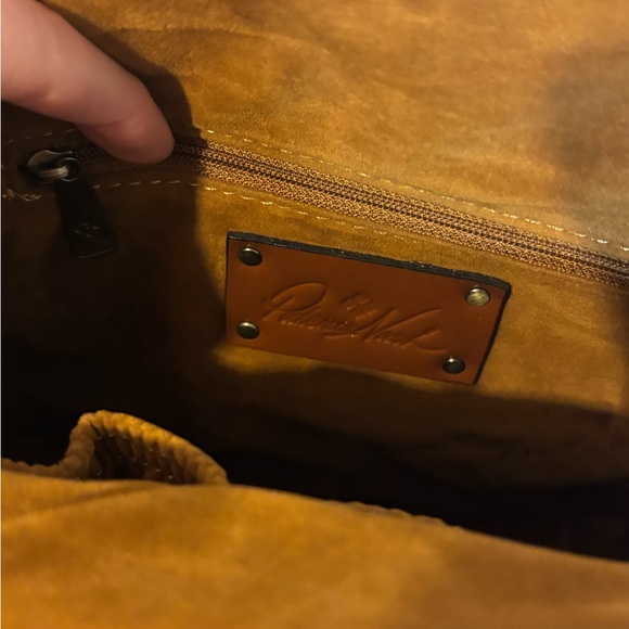 Patricia Nash Lauren’s British Tan pink and Gray Faux Fur Shoulder Bag - Picture 9 of 11